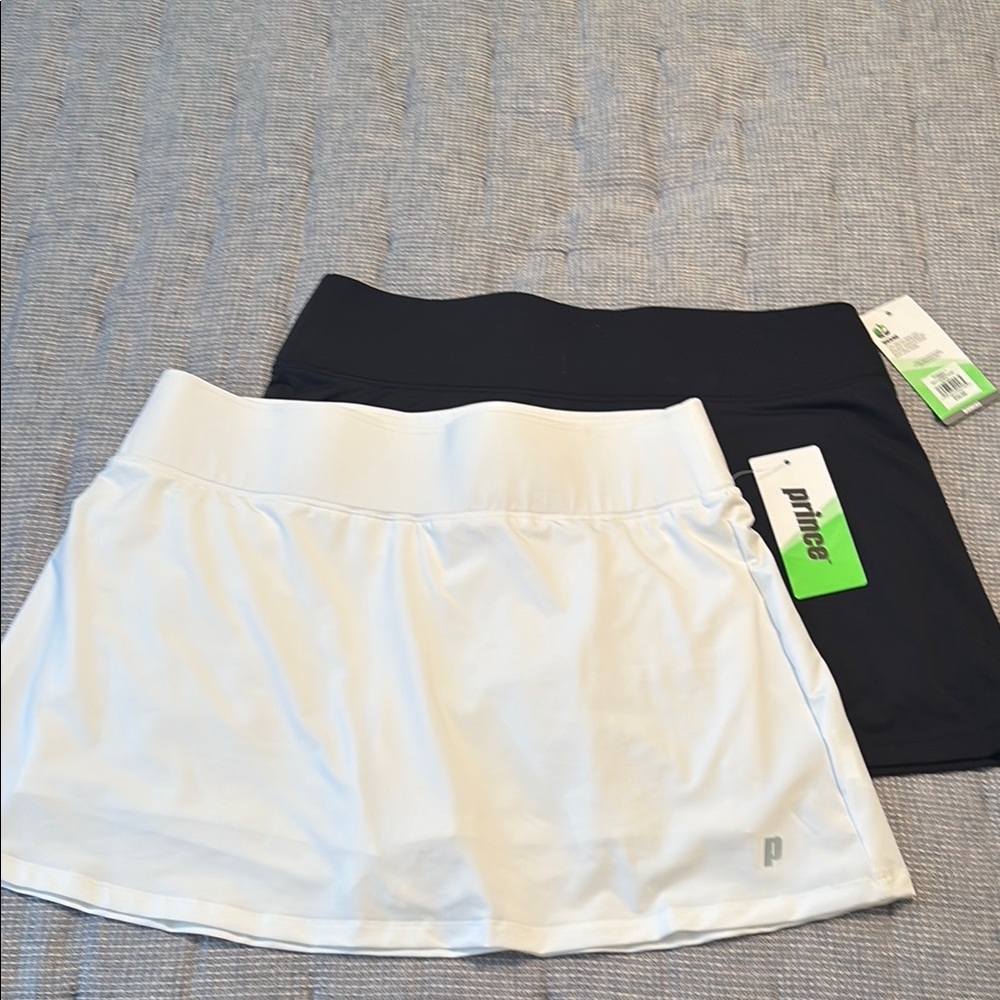 Prince White and Black Tennis Skirts